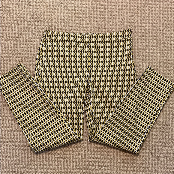 Talbots Chatham Ankle Pants with Geometric Pattern - Picture 1 of 6